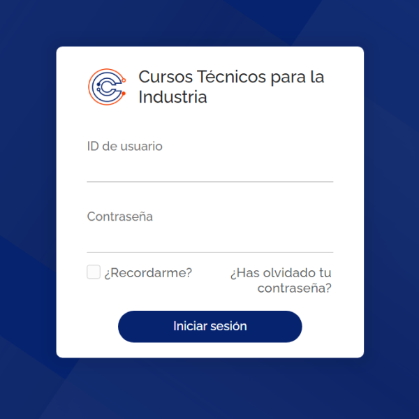 Aula Virtual Cursos Técnicos para la Industria Aula Virtual Cursos Técnicos para la Industria